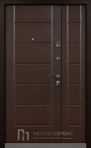 Двухстворчатая дверь с МДФ RAL №2