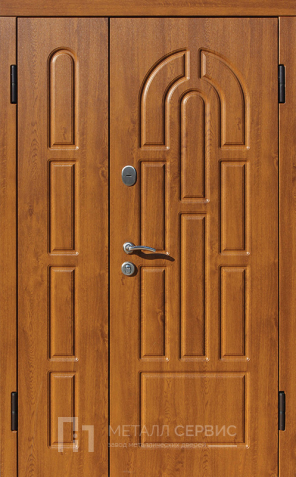 Двухстворчатая дверь с МДФ ПВХ №6