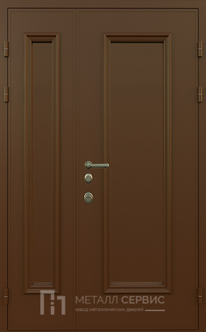 Двухстворчатая дверь с МДФ RAL №5